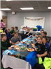 Kids at a pizza party
