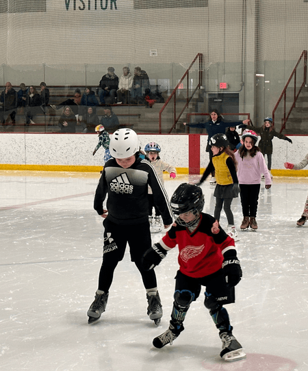 Children on an Ice Rink
