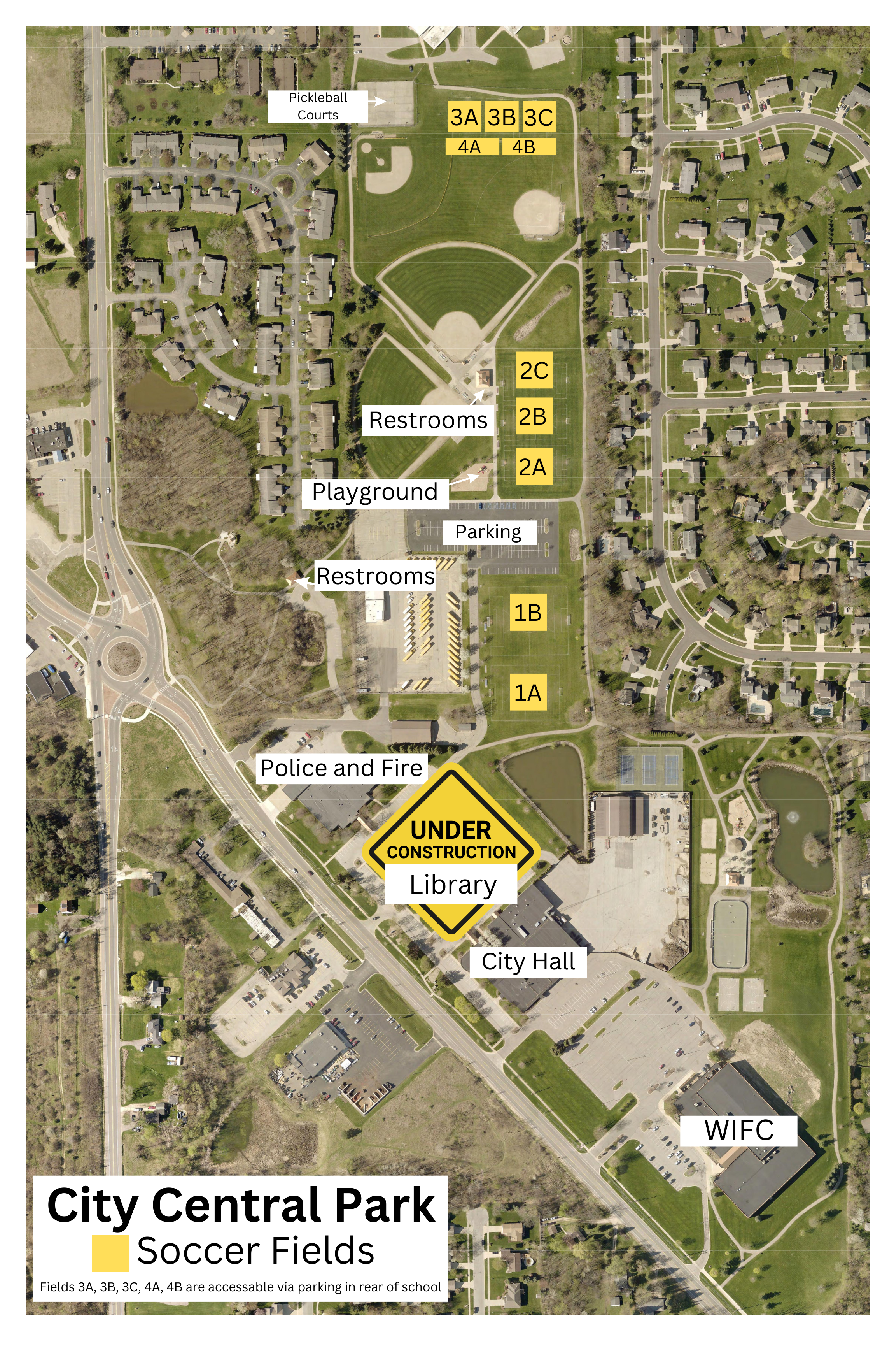 City Central Park Soccer Fields Map