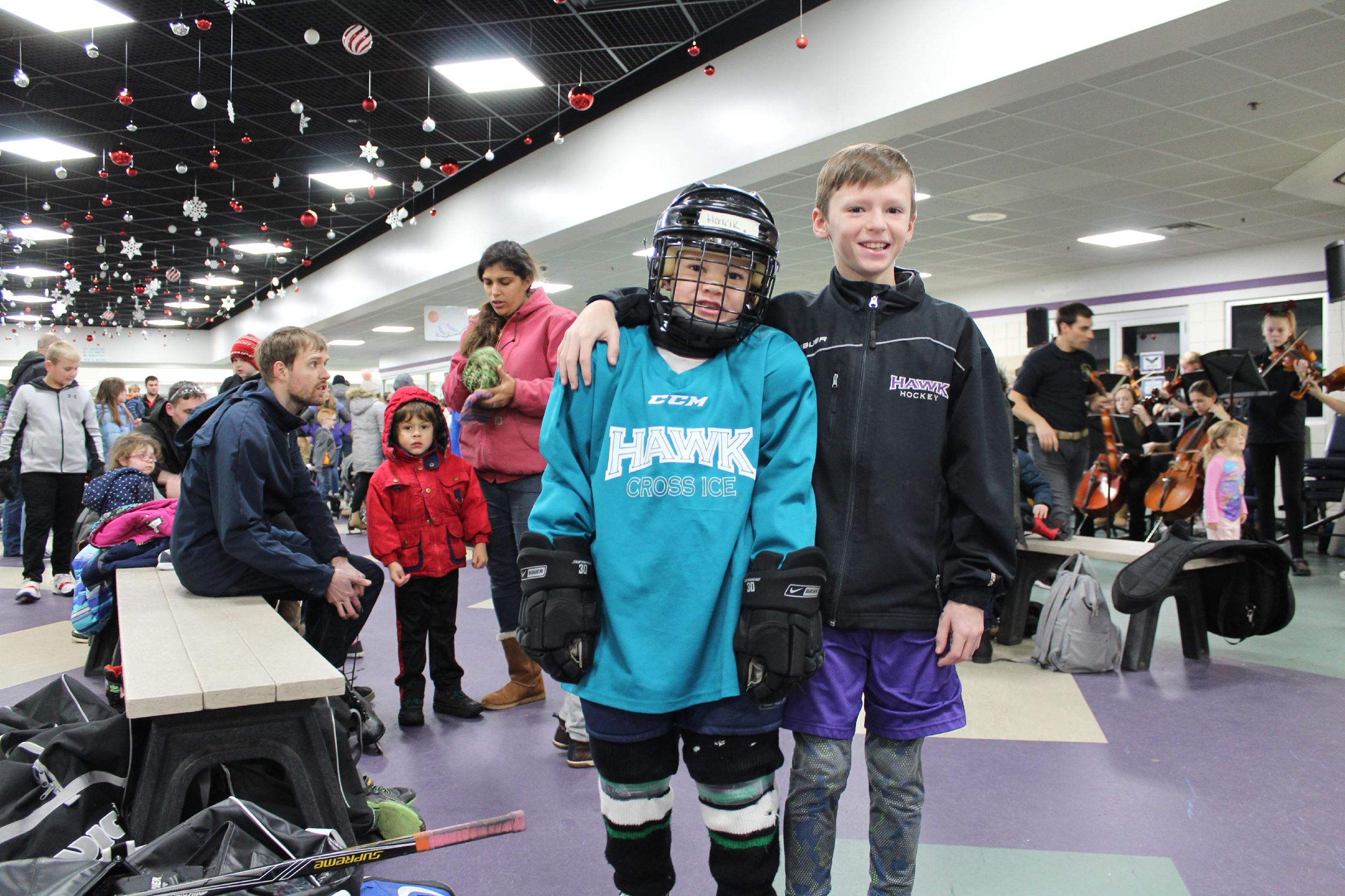 Cross ice players at Winter Fest 2018